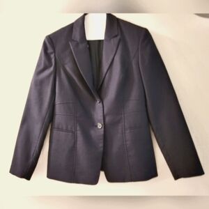 Jones‎ New York Stretch Ladies Midnight Blue Blazer (Size 4)